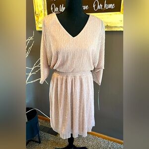 MSK Blush Pink Midi Dress